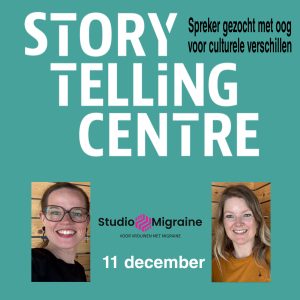 Storytelling Centre, Breen en Studio Migraine organiseren een speciale avond voor vrouwen met migraine